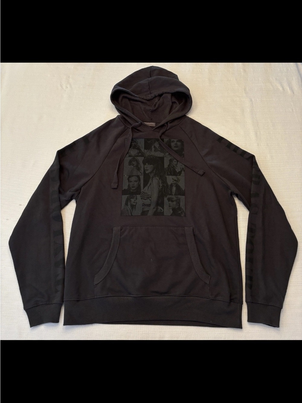 Taylor Swift The Eras Tour Size Medium Gray Hoodie Official Concert Merch